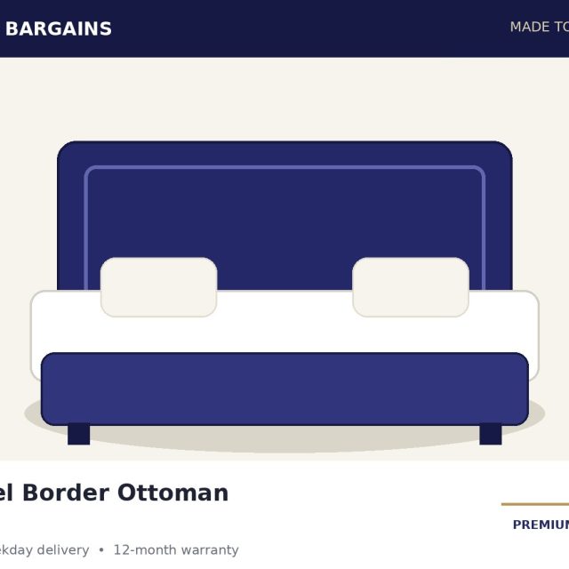 Panel Border Ottoman